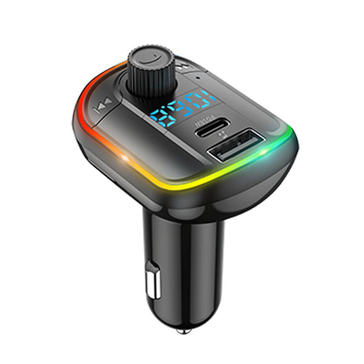 Transmisor FM Bluetooth con Luz Ambiente y Asistente de Voz