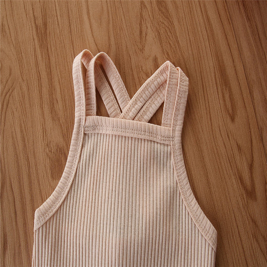 Enterizo de Verano para Bebé - Algodón Fruncido Casual con Tirantes - Image 13