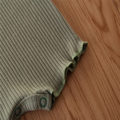 Enterizo de Verano para Bebé - Algodón Fruncido Casual con Tirantes - Image 18