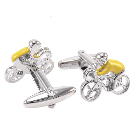 Gemelos Ciclismo Camisa Francesa Atleta Amarillo - Image 4