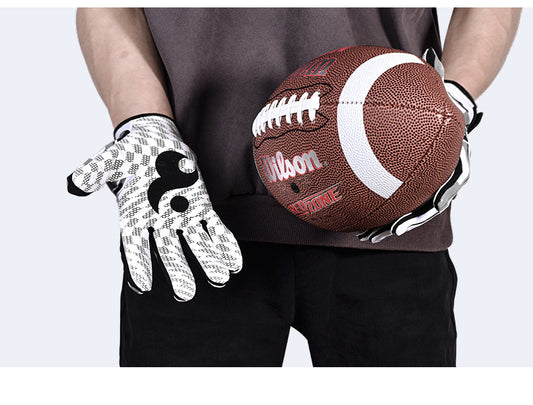 Guantes Deportivos Antideslizantes de Silicona para Fútbol Americano, Rugby y Béisbol