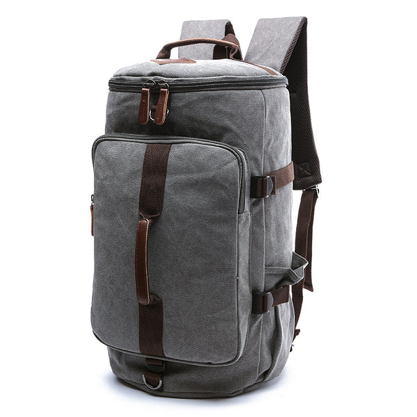 Mochila de Viaje Estilo Europeo Vertical Cuadrada - Bolsa Canvas Grande Escolar