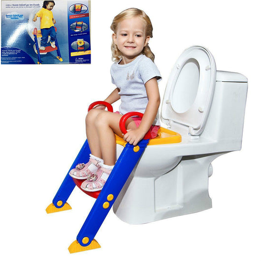 Asiento Entrenador para Baño con Escalera Plegable para Niños - Image 4