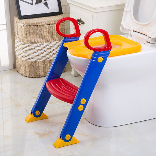 Asiento Entrenador para Baño con Escalera Plegable para Niños - Image 5
