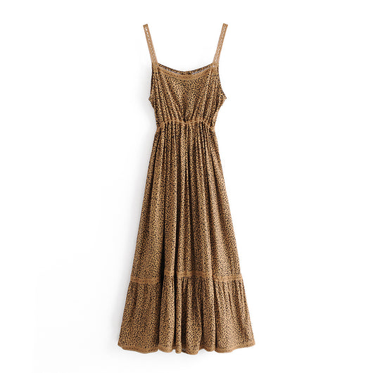 Vestido Estampado Leopardo con Detalles de Encaje - Image 8