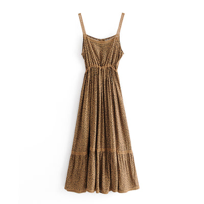 Vestido Estampado Leopardo con Detalles de Encaje - Image 5