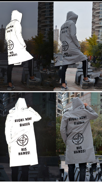 Chaqueta Cortavientos Reflectante 3M Unisex - Abrigo Deportivo con Capucha Térmica Talla Grande - Image 14