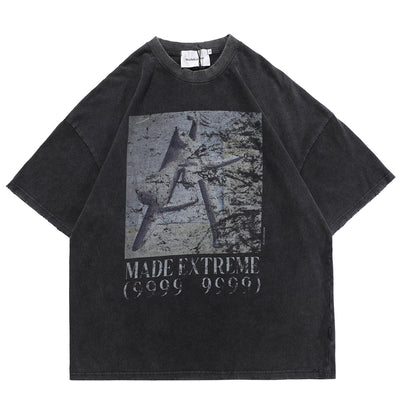 Camiseta Oversized Retro Hip-Hop para Hombre - Estilo Street Urbano - Image 12