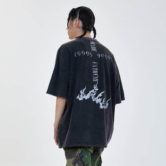 Camiseta Oversized Retro Hip-Hop para Hombre - Estilo Street Urbano - Image 4