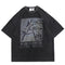 Camiseta Oversized Retro Hip-Hop para Hombre - Estilo Street Urbano