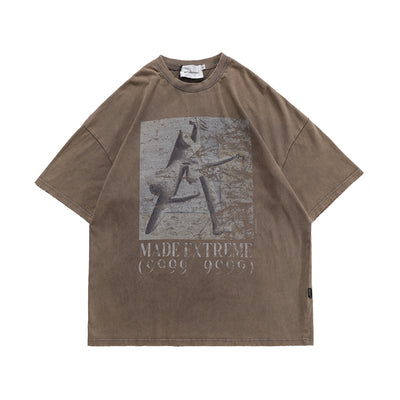 Camiseta Oversized Retro Hip-Hop para Hombre - Estilo Street Urbano - Image 2