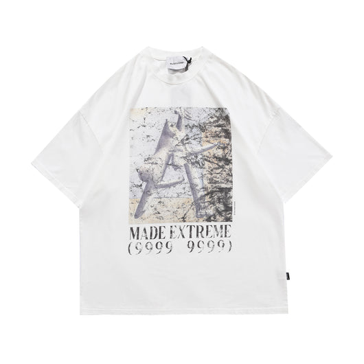 Camiseta Oversized Retro Hip-Hop para Hombre - Estilo Street Urbano - Image 3