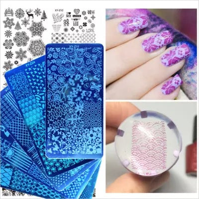 Placa Estampadora de Uñas con Plantillas de Diseño Profesional - Image 2
