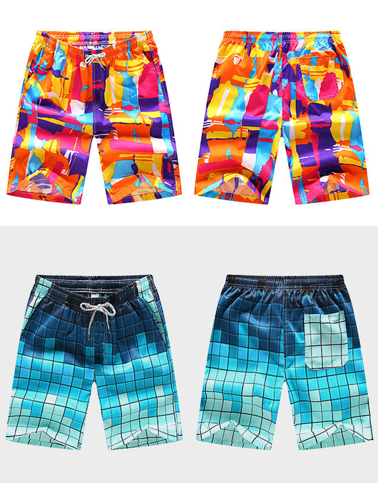 Pantalones Cortos de Playa Sueltos con Estampado - Talla Grande Europeo Americano - Image 12