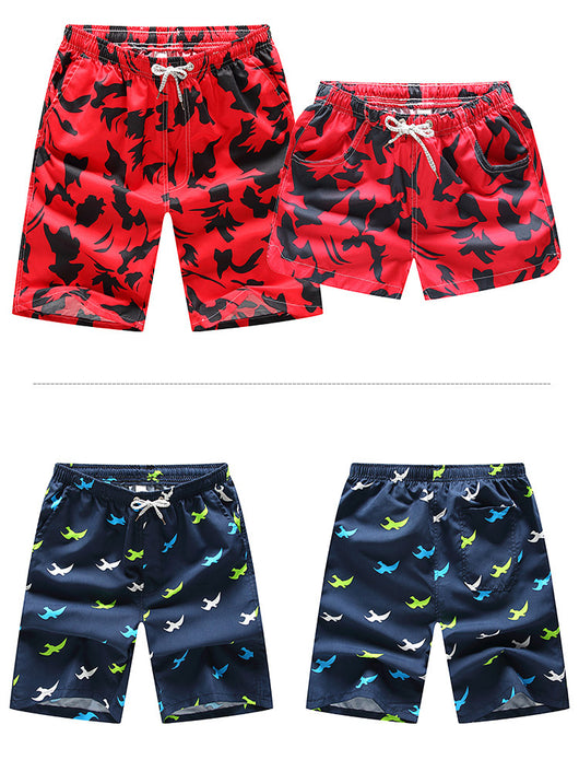 Pantalones Cortos de Playa Sueltos con Estampado - Talla Grande Europeo Americano - Image 19