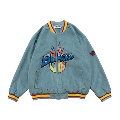 Chaqueta de Pana Retro Estilo Europeo con Bordados - Casual y Desenfadada - Image 16