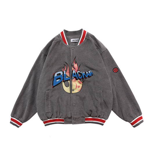 Chaqueta de Pana Retro Estilo Europeo con Bordados - Casual y Desenfadada - Image 17