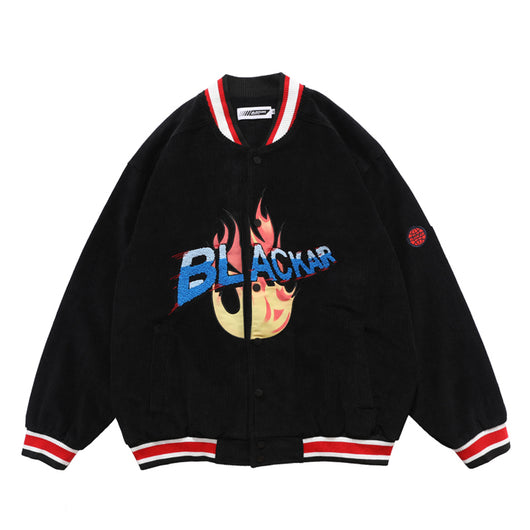 Chaqueta de Pana Retro Estilo Europeo con Bordados - Casual y Desenfadada - Image 7
