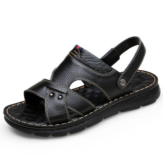 Sandalias Casuales de Cuero Genuino para Hombre - Estilo Versátil - Image 9