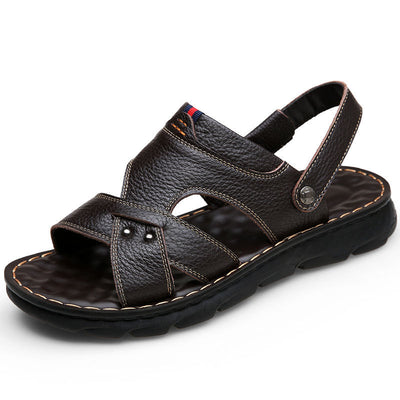 Sandalias Casuales de Cuero Genuino para Hombre - Estilo Versátil - Image 3