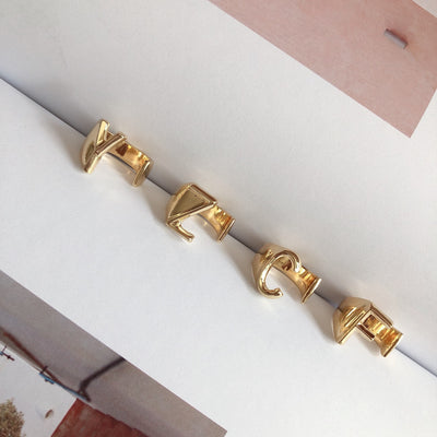 Anillo Ajustable de Letras Iniciales en Oro - Diseño Personalizado Abierto - Image 61