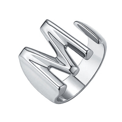 Anillo Ajustable de Letras Iniciales en Oro - Diseño Personalizado Abierto - Image 63