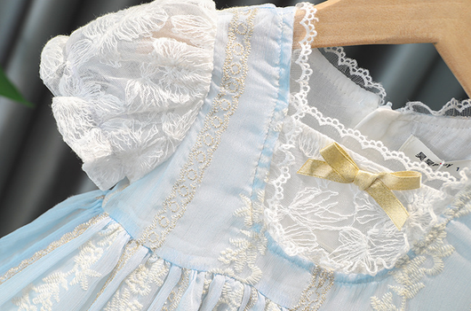 Vestido Infantil de Verano Estilo Princesa Coreano - Cuello Redondo Transpirable - Image 11