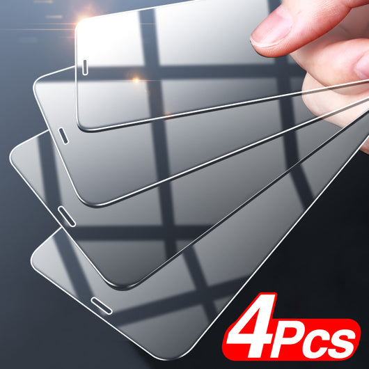Pack de 4 Protectores de Pantalla Templado para iPhone 12 Pro Max
