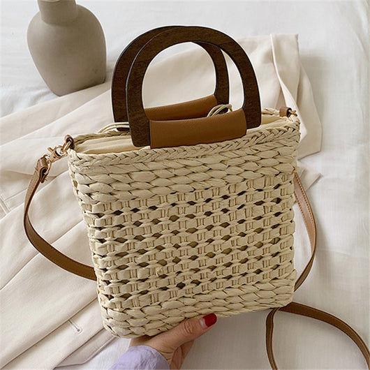 Bolsa de Playa Tejida a Mano con Diseño Calado - Bolso Grande Portátil para Vacaciones - Image 13