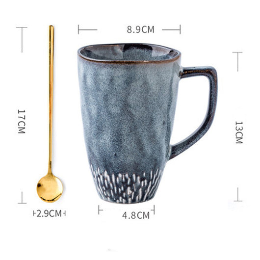 Taza de Cerámica Artesanal Estilo Nórdico - Gran Capacidad para Café - Image 4