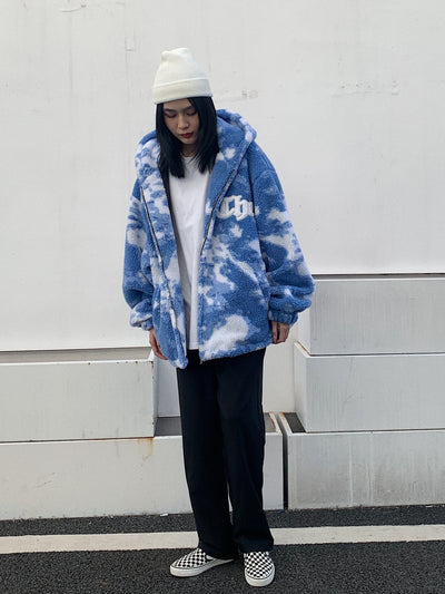 Chaqueta Acolchada Hip-Hop Unisex con Forro de Borrego - Diseño Oversized para Parejas - Image 12