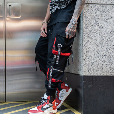 Pantalones Joggers Personalizados Holgados con Cintas Decorativas - Image 9