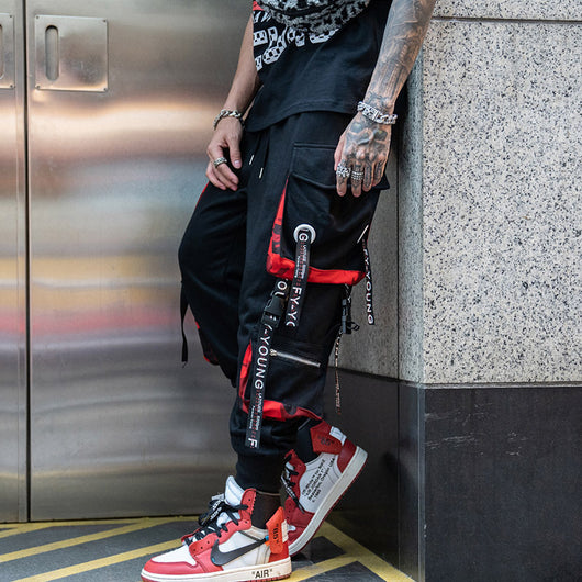 Pantalones Joggers Personalizados Holgados con Cintas Decorativas - Image 3