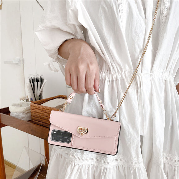 Funda Protectora de Cuero para Huawei con Patrón Elegante