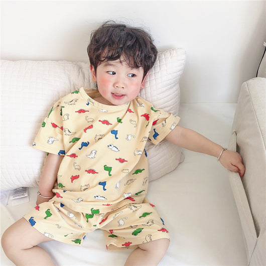 Conjunto de Pijama Fresco de Manga Corta para Bebés y Niños - Image 15