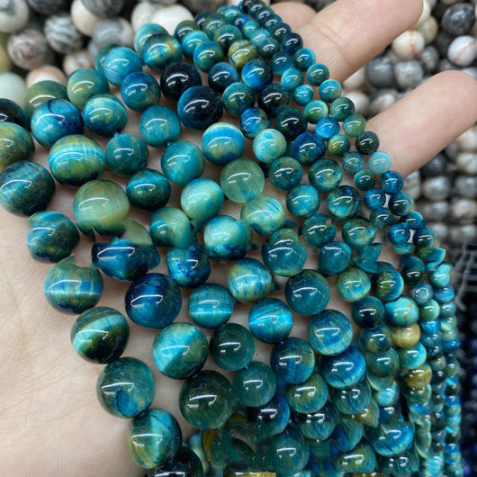 Cuentas de Ojo de Tigre Naturales para Joyería DIY - Venta al Por Mayor - Image 8