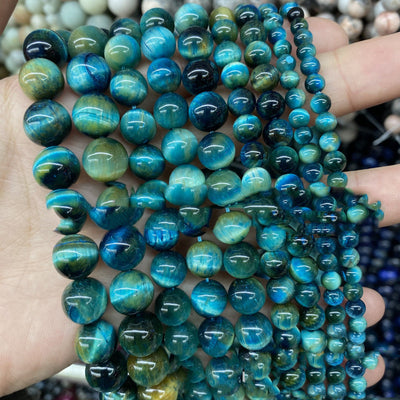 Cuentas de Ojo de Tigre Naturales para Joyería DIY - Venta al Por Mayor - Image 3