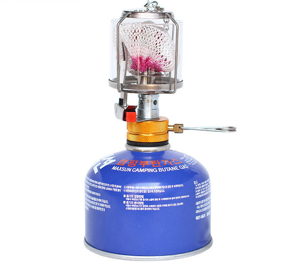 Lámpara Portátil de Gas para Camping y Pesca