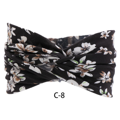 Vincha Ancha de Algodón Estampada para Mujer - Image 18