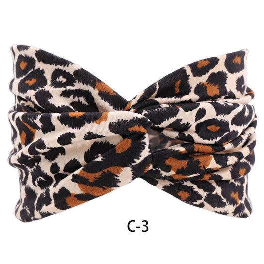 Vincha Ancha de Algodón Estampada para Mujer - Image 3