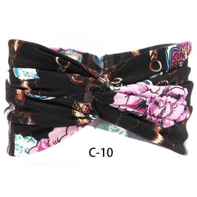 Vincha Ancha de Algodón Estampada para Mujer - Image 10
