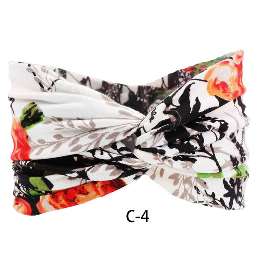 Vincha Ancha de Algodón Estampada para Mujer - Image 4