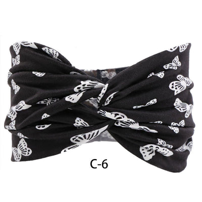 Vincha Ancha de Algodón Estampada para Mujer - Image 6