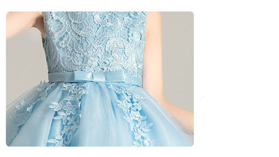 Vestido de Princesa Verano con Falda de Tul Brillante para Niñas 3-12 Años - Image 7