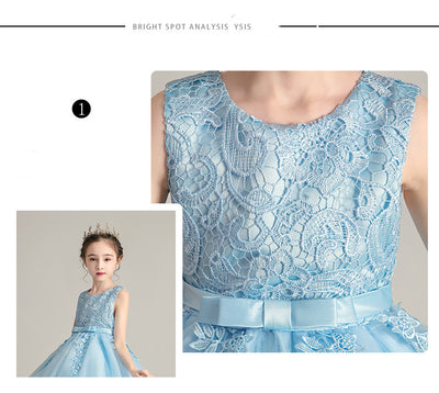 Vestido de Princesa Verano con Falda de Tul Brillante para Niñas 3-12 Años - Image 10
