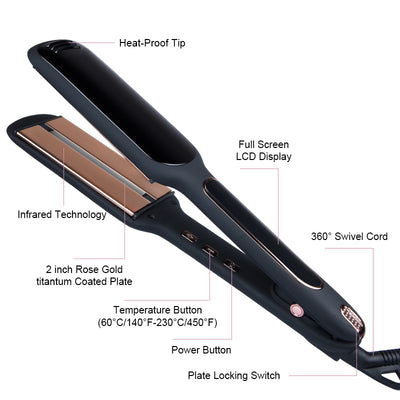 Plancha Alisadora Profesional con Tecnología Infrarroja y Pantalla LCD - Image 19