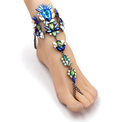Pulsera Tobillera Bikini con Rhinestones - Accesorio de Playa Brillante - Image 17