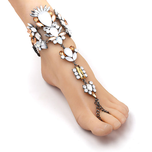 Pulsera Tobillera Bikini con Rhinestones - Accesorio de Playa Brillante - Image 18