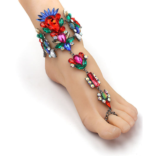 Pulsera Tobillera Bikini con Rhinestones - Accesorio de Playa Brillante - Image 19
