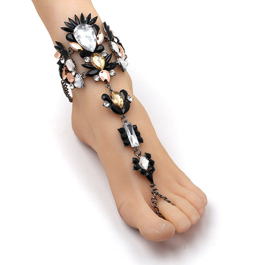 Pulsera Tobillera Bikini con Rhinestones - Accesorio de Playa Brillante - Image 13
